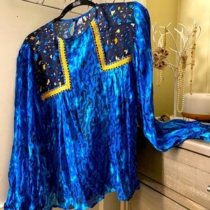 Anthropologie Blank London Blouse (M) - BLUE